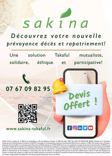 Akhira Pompes Funèbres Partenaires de la solution takaful Sakina Funérailles